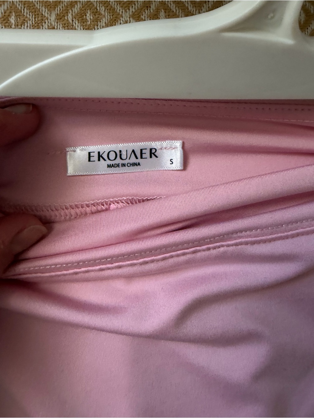Women’s Pink Stretch Mini Skirt - Picture 3 of 5